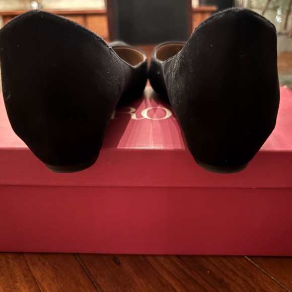 Merona Ballet Flat Pointed Black Shoes Size 8.5 - Picture 6 of 6